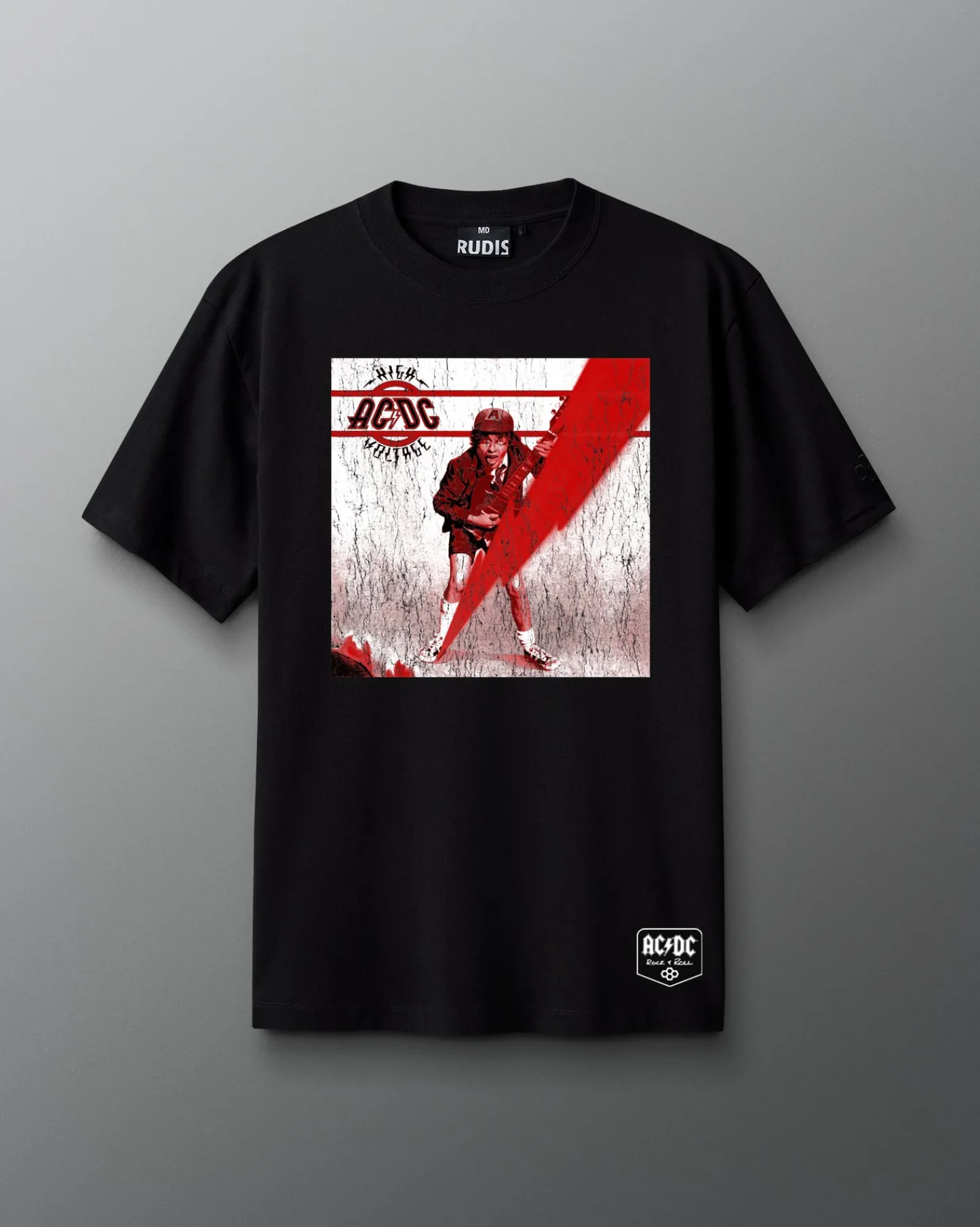 Shirts & Tees|Shirts & Tees>RUDIS AC/DC High Voltage Heavyweight T-Shirt Black