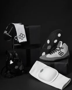 Headgear|Knee Pads>RUDIS Adult Wrestler Gift Bundle - White/Midnight