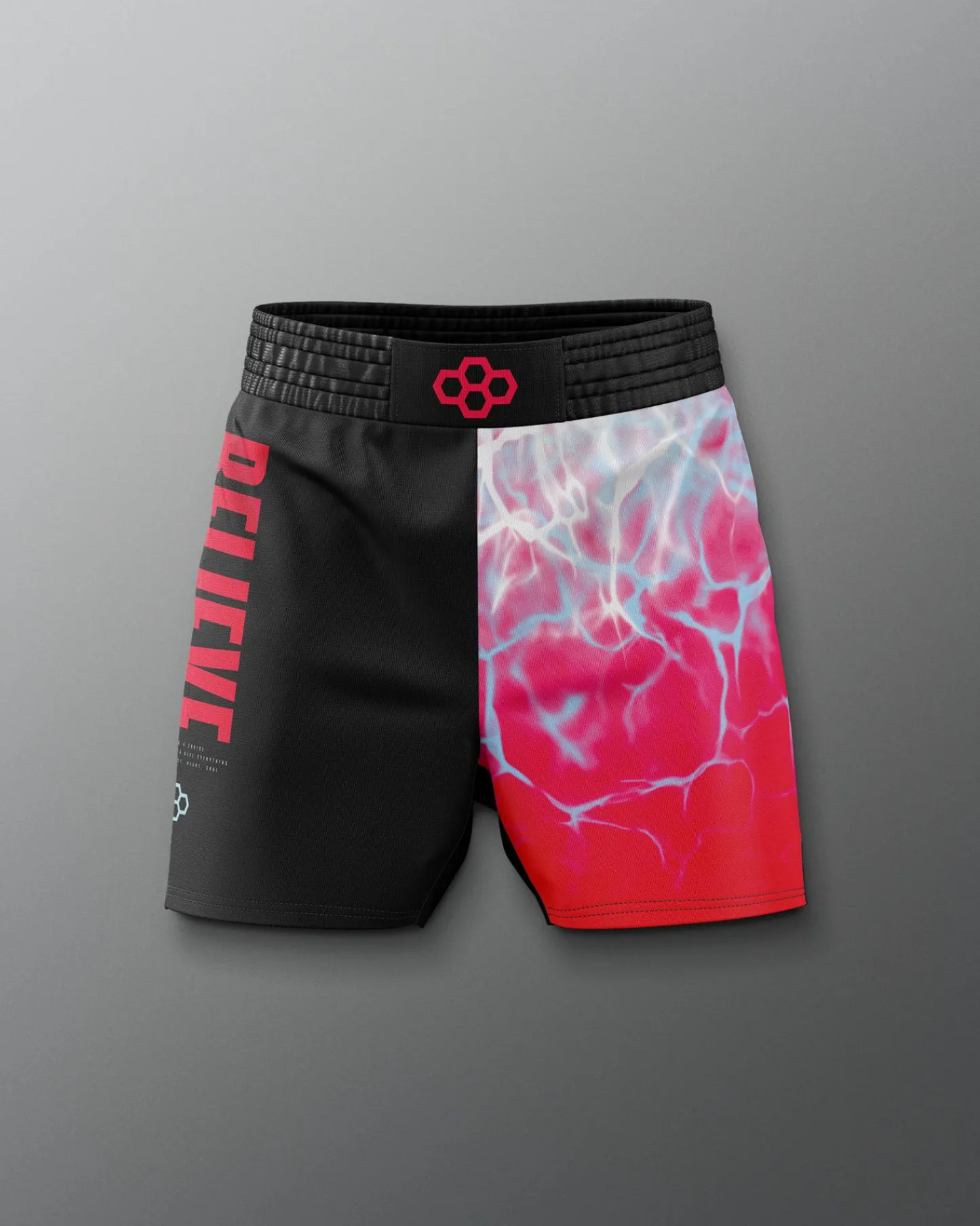 Shorts & Bottoms|Shorts & Bottoms>RUDIS Believe Lightning Sublimated Elite Shorts Black/Red