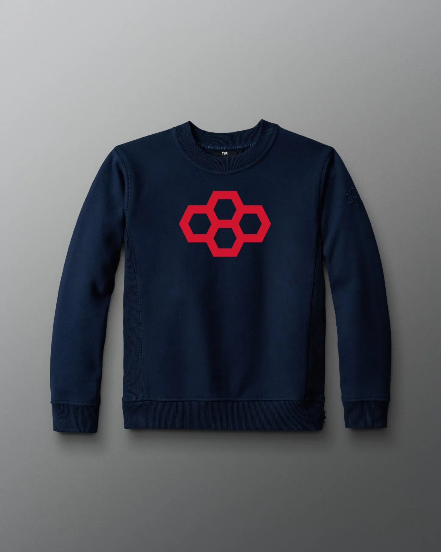 Hoodies & Pullovers>RUDIS Big Hex Youth Crewneck