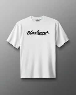 Shirts & Tees|Shirts & Tees>RUDIS Bloodsport Logo Heavyweight T-Shirt White