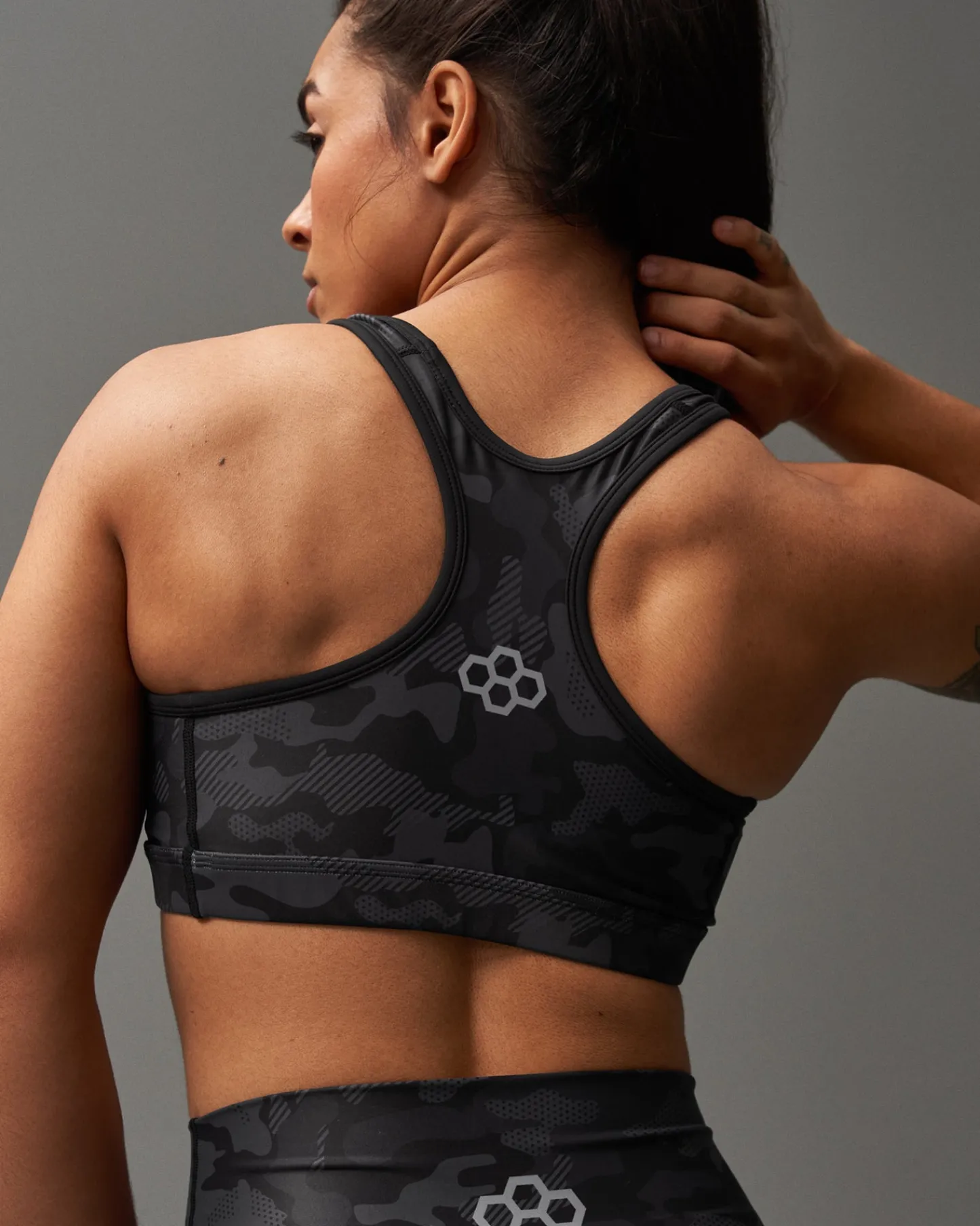 Sports Bras>RUDIS Camo Sports Bra Black Camo