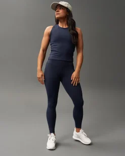 Shirts & Tees>RUDIS COOL-FEEL Women's Crop Tank Top - Navy