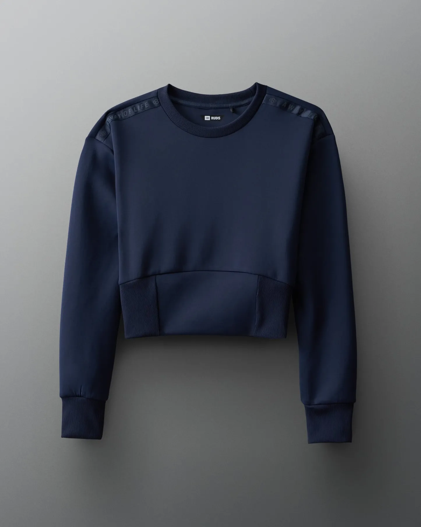 Hoodies & Pullovers>RUDIS COOL-FEEL Women's Fitted Crew - Navy