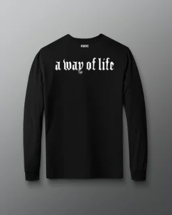 Shirts & Tees|Shirts & Tees>RUDIS Gothic Faith Over Fear Elite Super Soft Long Sleeve Black