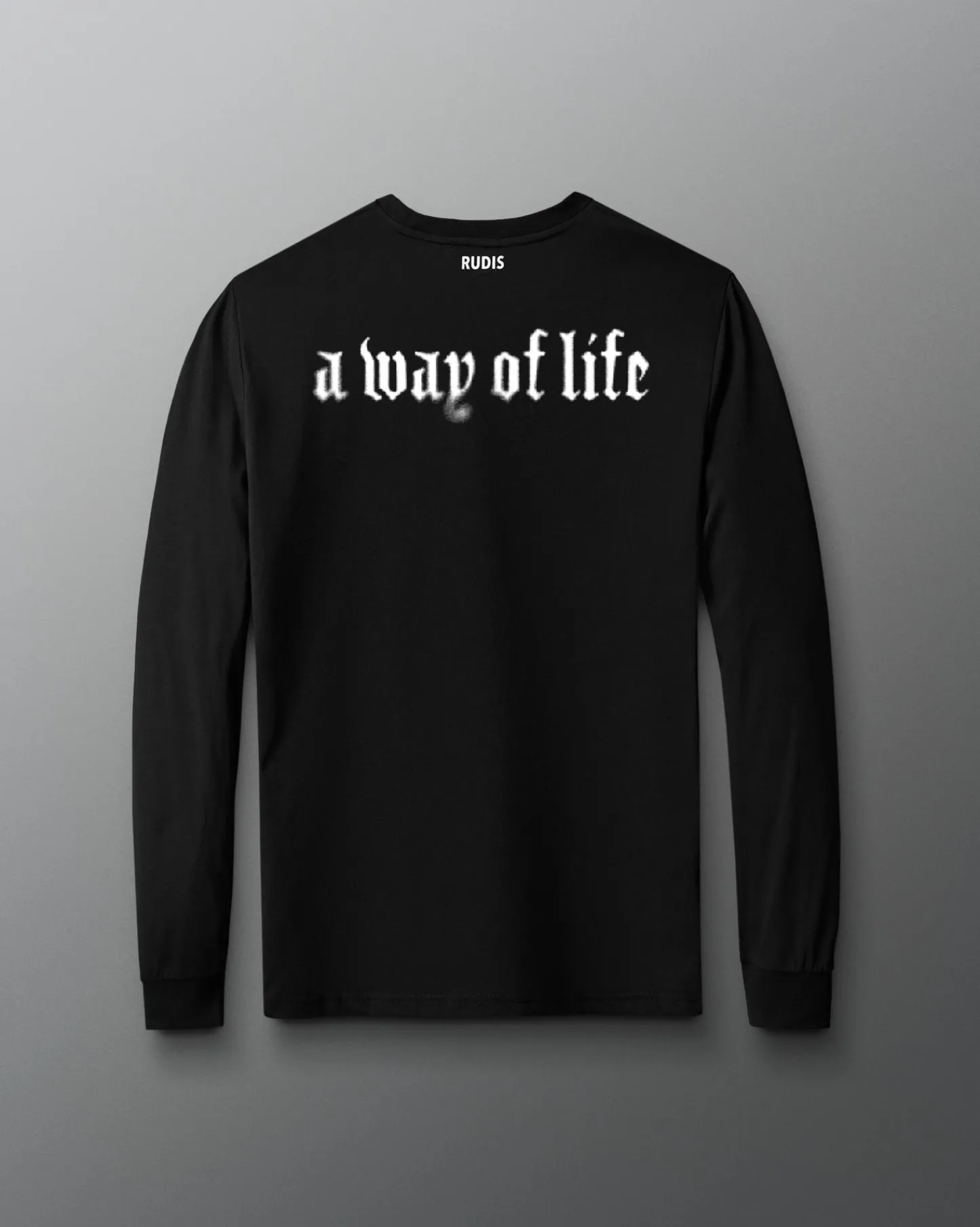Shirts & Tees|Shirts & Tees>RUDIS Gothic Faith Over Fear Elite Super Soft Long Sleeve Black