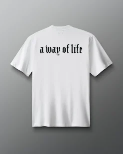 Shirts & Tees|Shirts & Tees>RUDIS Gothic Faith Over Fear Heavyweight T-Shirt White