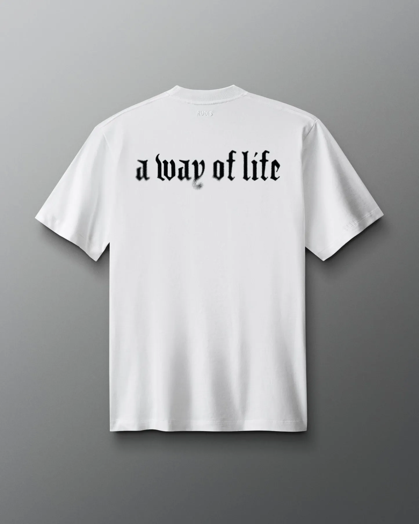 Shirts & Tees|Shirts & Tees>RUDIS Gothic Faith Over Fear Heavyweight T-Shirt White