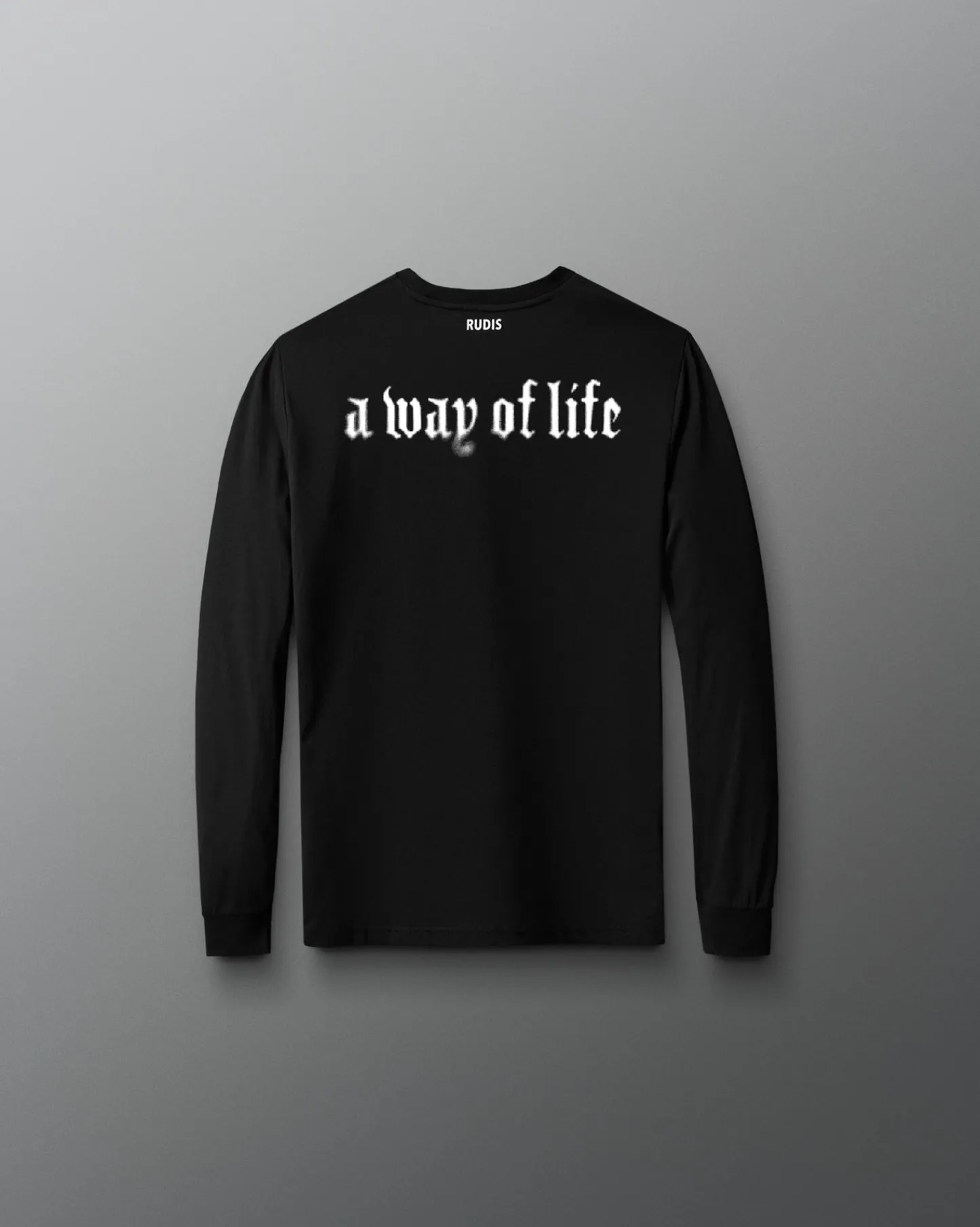 Shirts & Tees>RUDIS Gothic Faith Over Fear Youth Elite Super Soft Long Sleeve Black