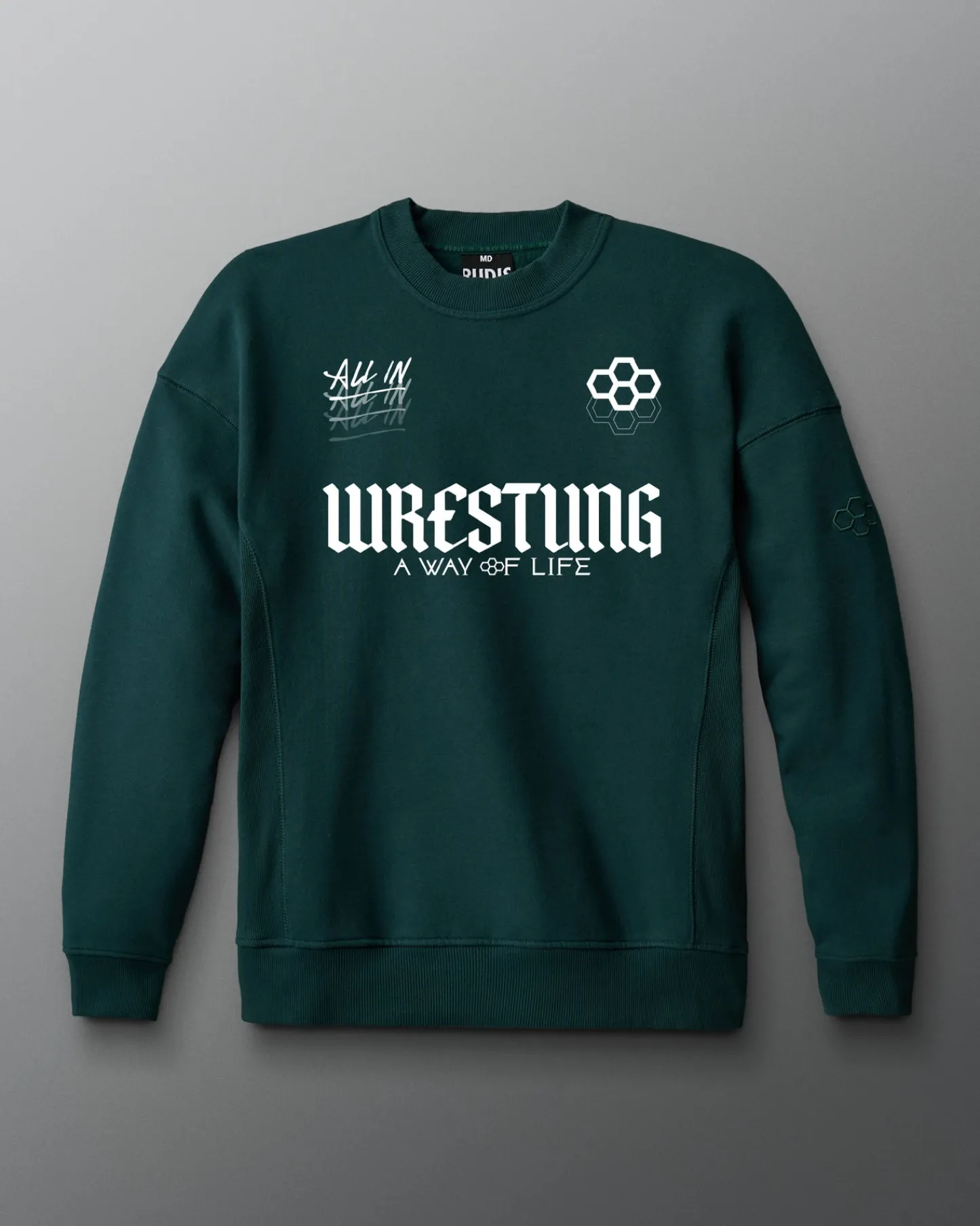 Hoodies & Pullovers|Hoodies & Pullovers>RUDIS Gothic Wrestling Titan Heavyweight Crewneck