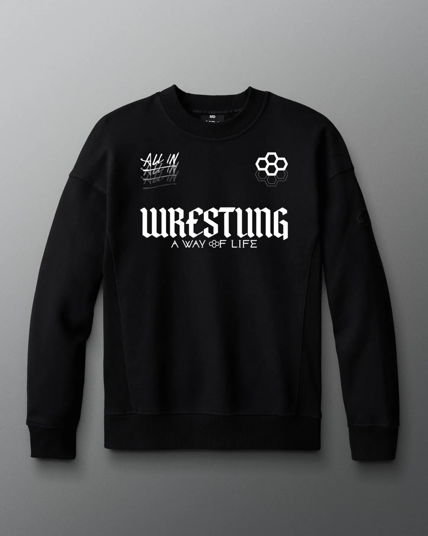 Hoodies & Pullovers|Hoodies & Pullovers>RUDIS Gothic Wrestling Titan Heavyweight Crewneck