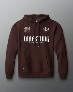Hoodies & Pullovers|Hoodies & Pullovers>RUDIS Gothic Wrestling Titan Heavyweight Hoodie Ground Coffee