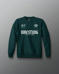 Hoodies & Pullovers>RUDIS Gothic Wrestling Youth Titan Heavyweight Crewneck