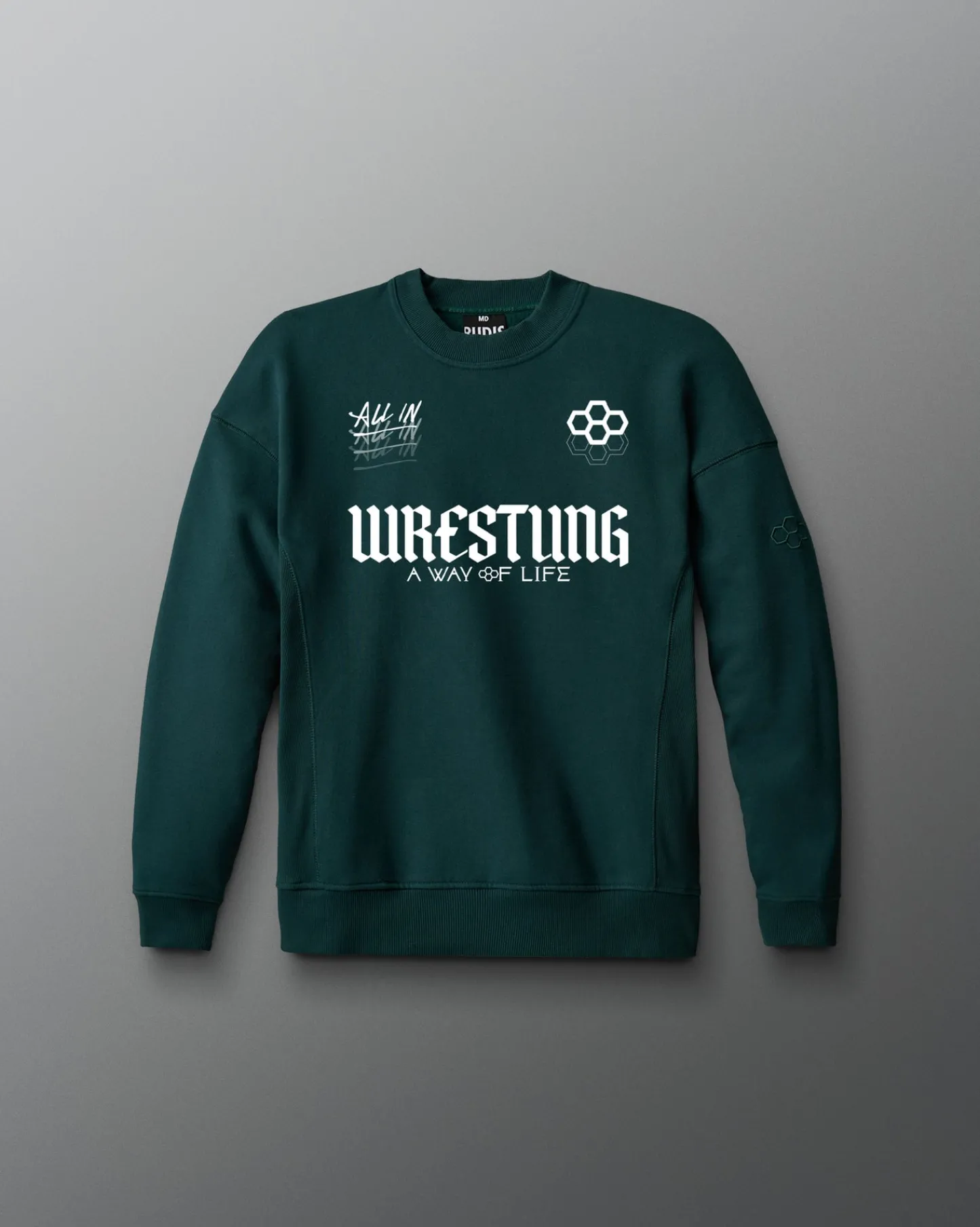 Hoodies & Pullovers>RUDIS Gothic Wrestling Youth Titan Heavyweight Crewneck