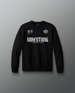Hoodies & Pullovers>RUDIS Gothic Wrestling Youth Titan Heavyweight Crewneck