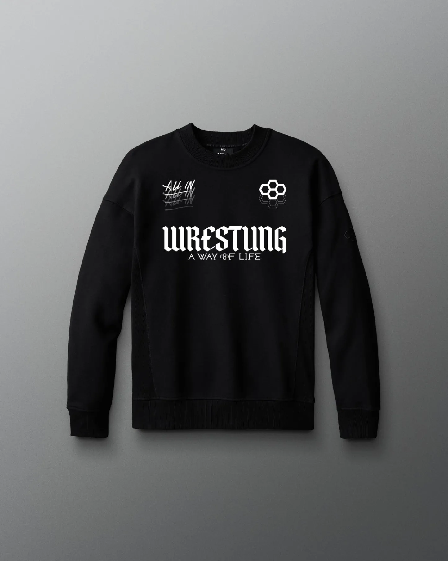 Hoodies & Pullovers>RUDIS Gothic Wrestling Youth Titan Heavyweight Crewneck