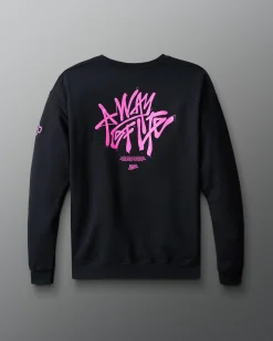 Hoodies & Pullovers|Hoodies & Pullovers>RUDIS Graffiti Wordmark Crewneck