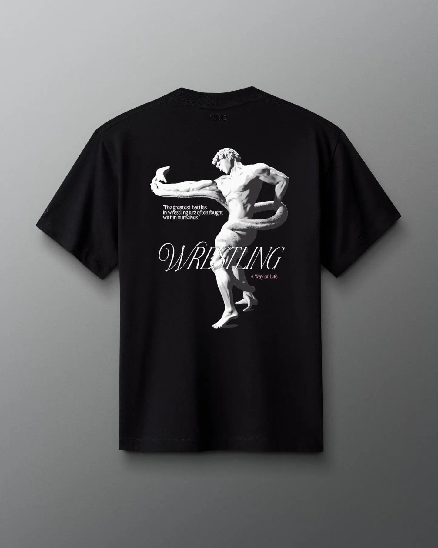 Shirts & Tees|Shirts & Tees>RUDIS Grappling the Serpent Heavyweight T-Shirt Black