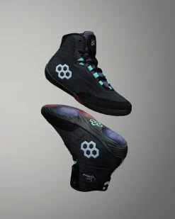 Wrestling Shoes|Wrestling Shoes>RUDIS Hildebrandt Girl's Wrestling Shoes - Metamorphosis Black