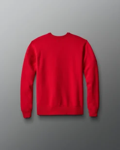 Hoodies & Pullovers>RUDIS I Love Wrestling Comfort Fleece Youth Crewneck Red