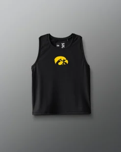 Shirts & Tees>RUDIS Iowa Hawkeyes COOL-FEEL Women's Crop Tank Black