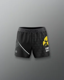 Shorts & Bottoms>RUDIS Iowa Hawkeyes Sublimated Girl's Elite Shorts Black