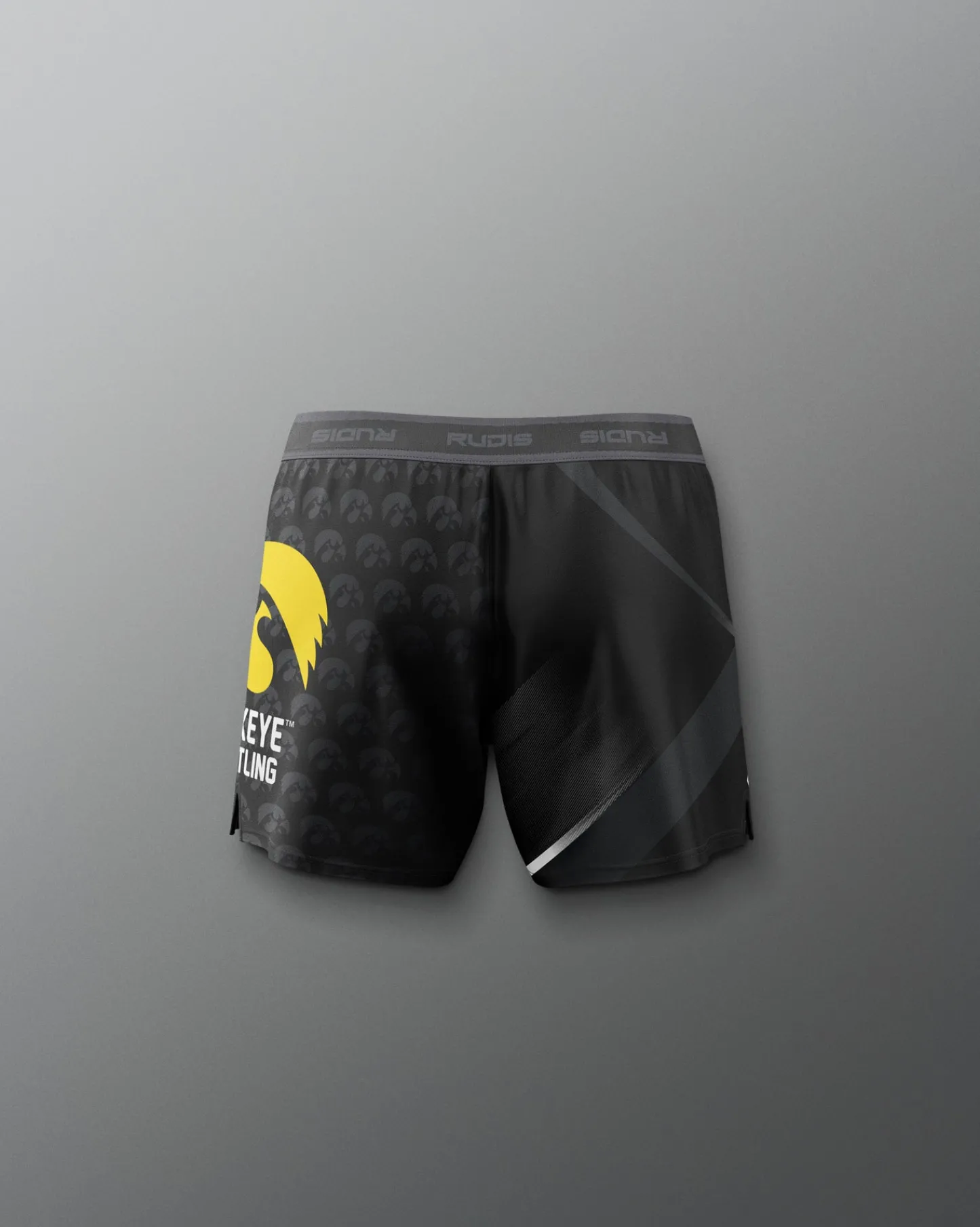 Shorts & Bottoms>RUDIS Iowa Hawkeyes Sublimated Girl's Elite Shorts Black