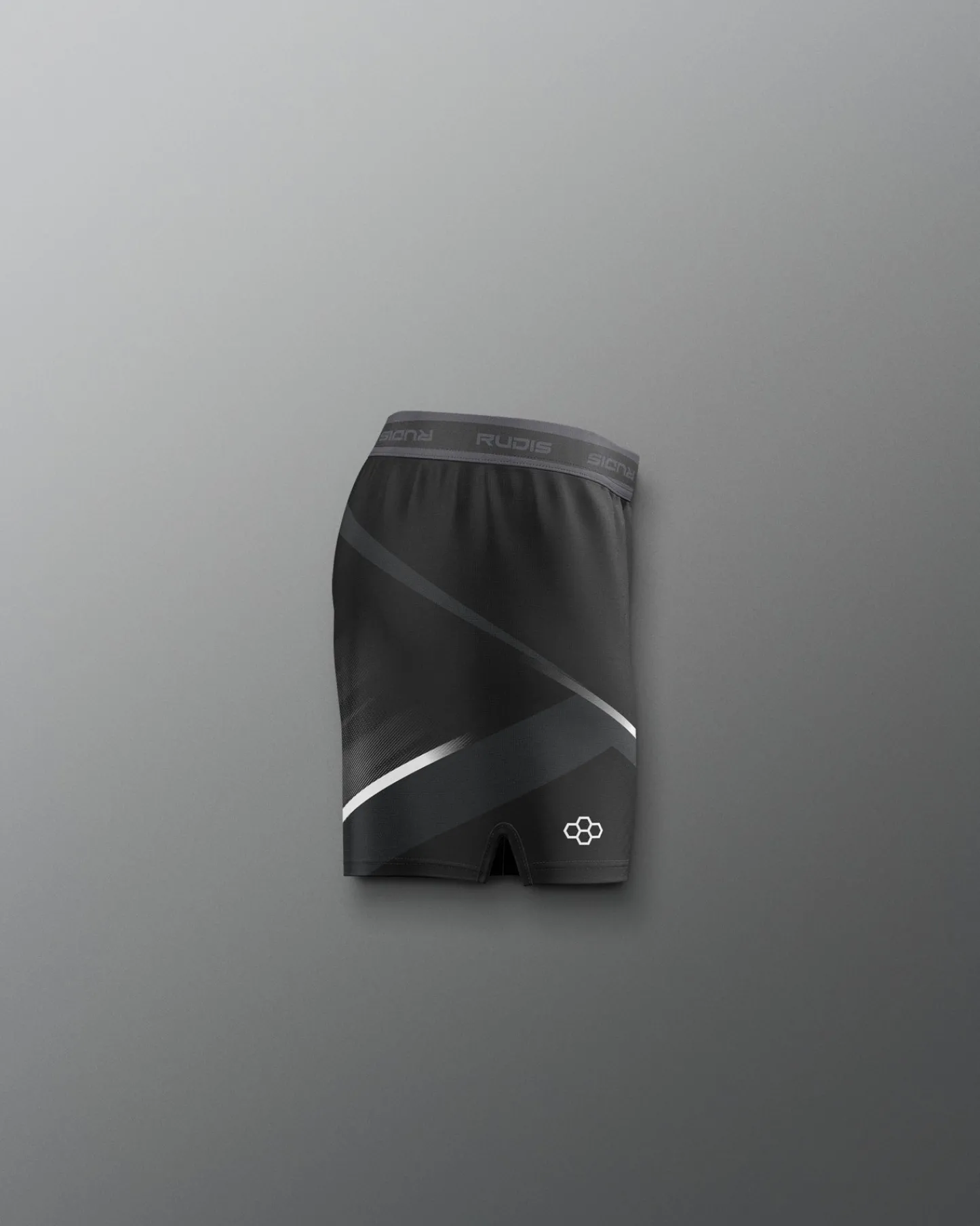 Shorts & Bottoms>RUDIS Iowa Hawkeyes Sublimated Girl's Elite Shorts Black