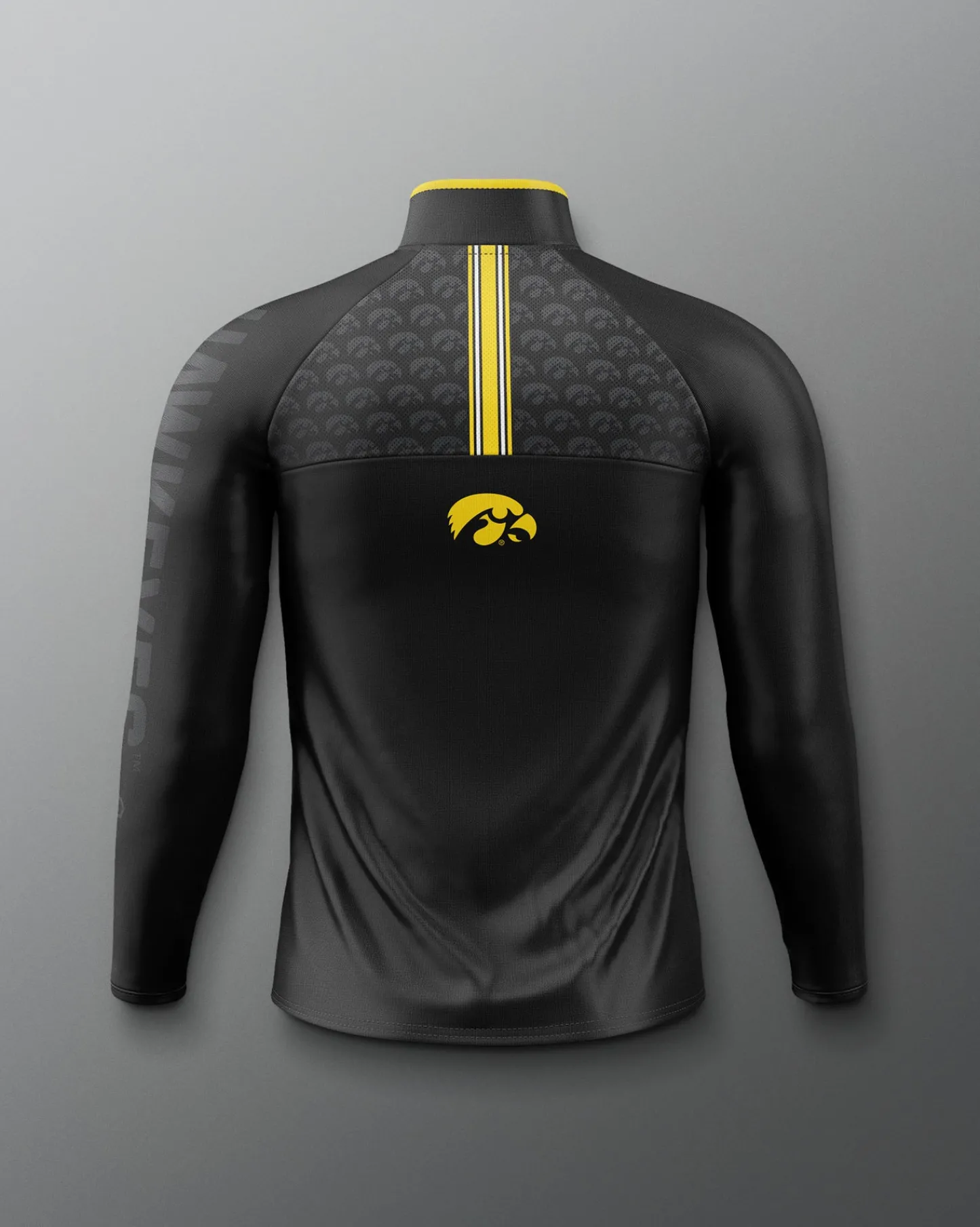 Hoodies & Pullovers|Jackets & 1/4 Zips>RUDIS Iowa Hawkeyes Sublimated Elite 1/4 Zip Black