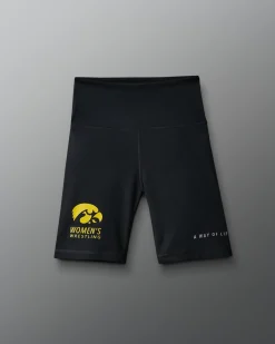 Shorts & Bottoms>RUDIS Iowa Women's Wrestling Biker Short Black
