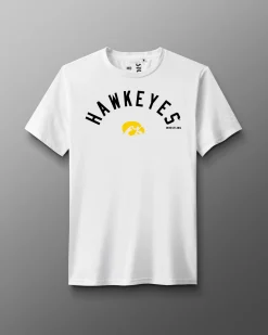 Shirts & Tees|Shirts & Tees>RUDIS Iowa Wrestling Arched T-Shirt White