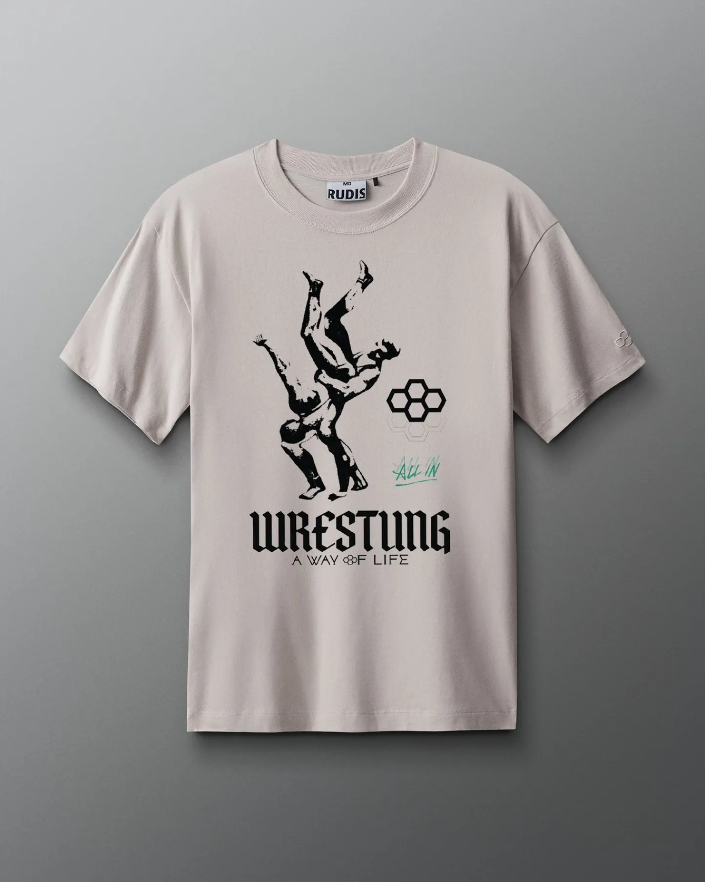 Shirts & Tees|Shirts & Tees>RUDIS Iron Grip Heavyweight T-Shirt Bone