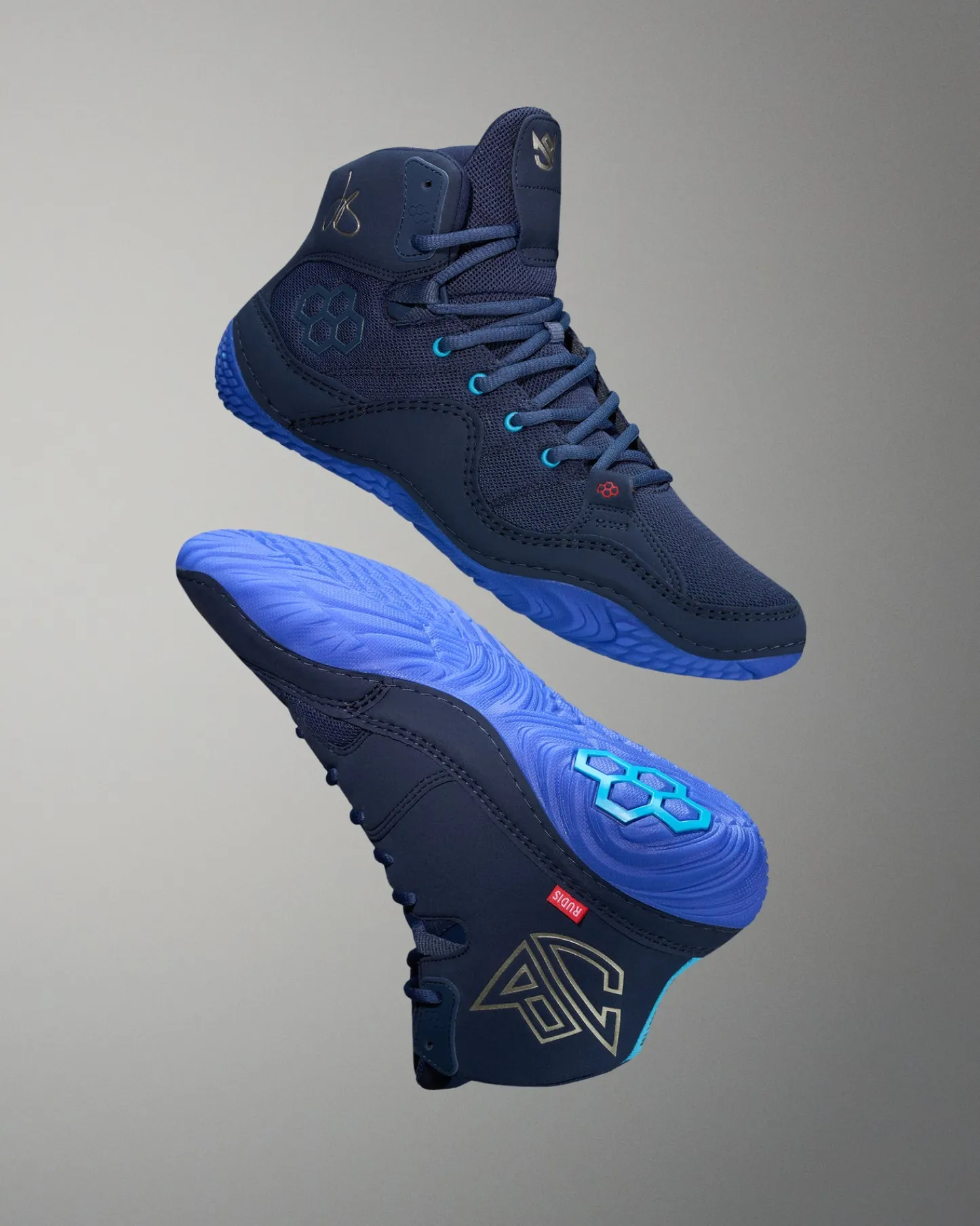 Wrestling Shoes|Wrestling Shoes>RUDIS JB1 Adult Wrestling Shoes - Electric Blue