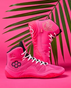 Wrestling Shoes|Wrestling Shoes>RUDIS JB1 Adult Wrestling Shoes - Flamingo Pink