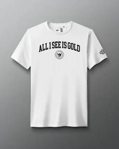 Shirts & Tees|Shirts & Tees>RUDIS JB All I See Is Gold Academy Elite Super Soft T-Shirt White