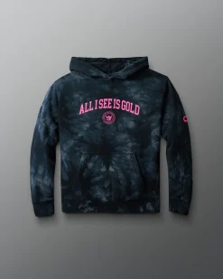 Hoodies & Pullovers>RUDIS JB All I See Is Gold Academy Youth Tie Dye Hoodie Black Tie Dye