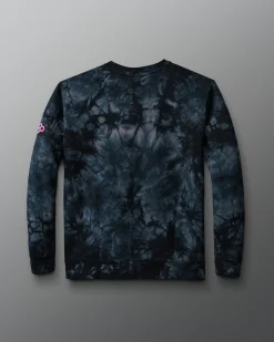 Hoodies & Pullovers|Hoodies & Pullovers>RUDIS JB All I See Is Gold Academy Tie Dye Crewneck Black Tie Dye