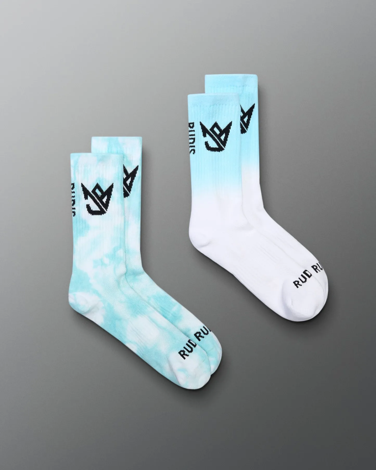 Socks & Underwear|Accessories>RUDIS JB Knit Essential Socks (2 Pack) Aqua Tie Dye