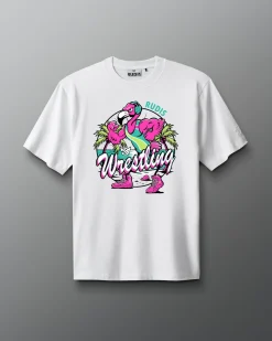 Shirts & Tees|Shirts & Tees>RUDIS JB Flamingo Heavyweight T-Shirt White