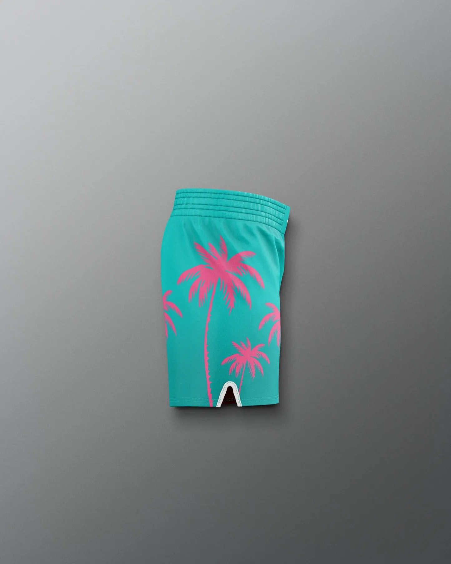 Shorts & Bottoms>RUDIS JB South Beach Palms Youth Elite Sublimated Shorts Teal/Pink