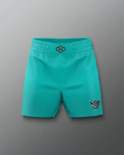 Shorts & Bottoms|Shorts & Bottoms>RUDIS JB South Beach Wave Elite Sublimated Shorts Teal