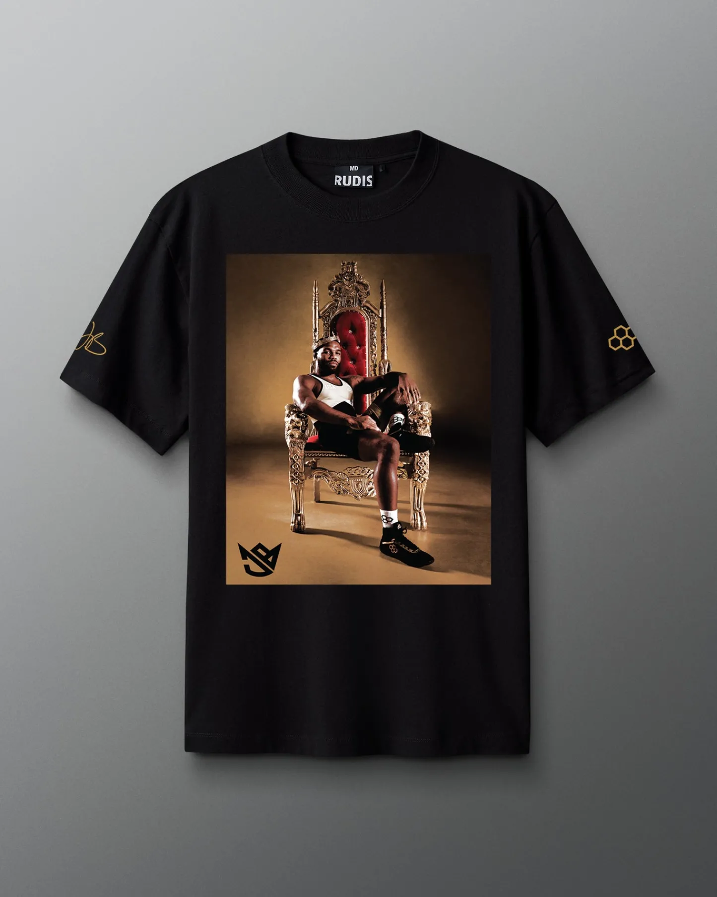 Shirts & Tees>RUDIS JB Throne Heavyweight T-Shirt Black
