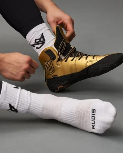 Socks & Underwear|Socks>RUDIS JB White/Black Knit Essential Socks (2 Pair)