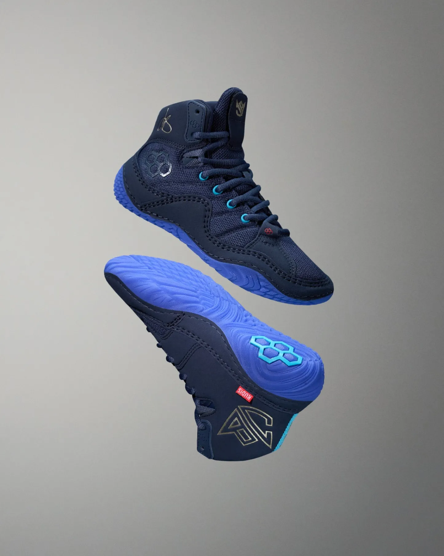 Wrestling Shoes|Wrestling Shoes>RUDIS JB1 Youth Wrestling Shoes - Electric Blue