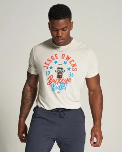 Shirts & Tees>RUDIS Jesse Owens Vintage T-Shirt Cream