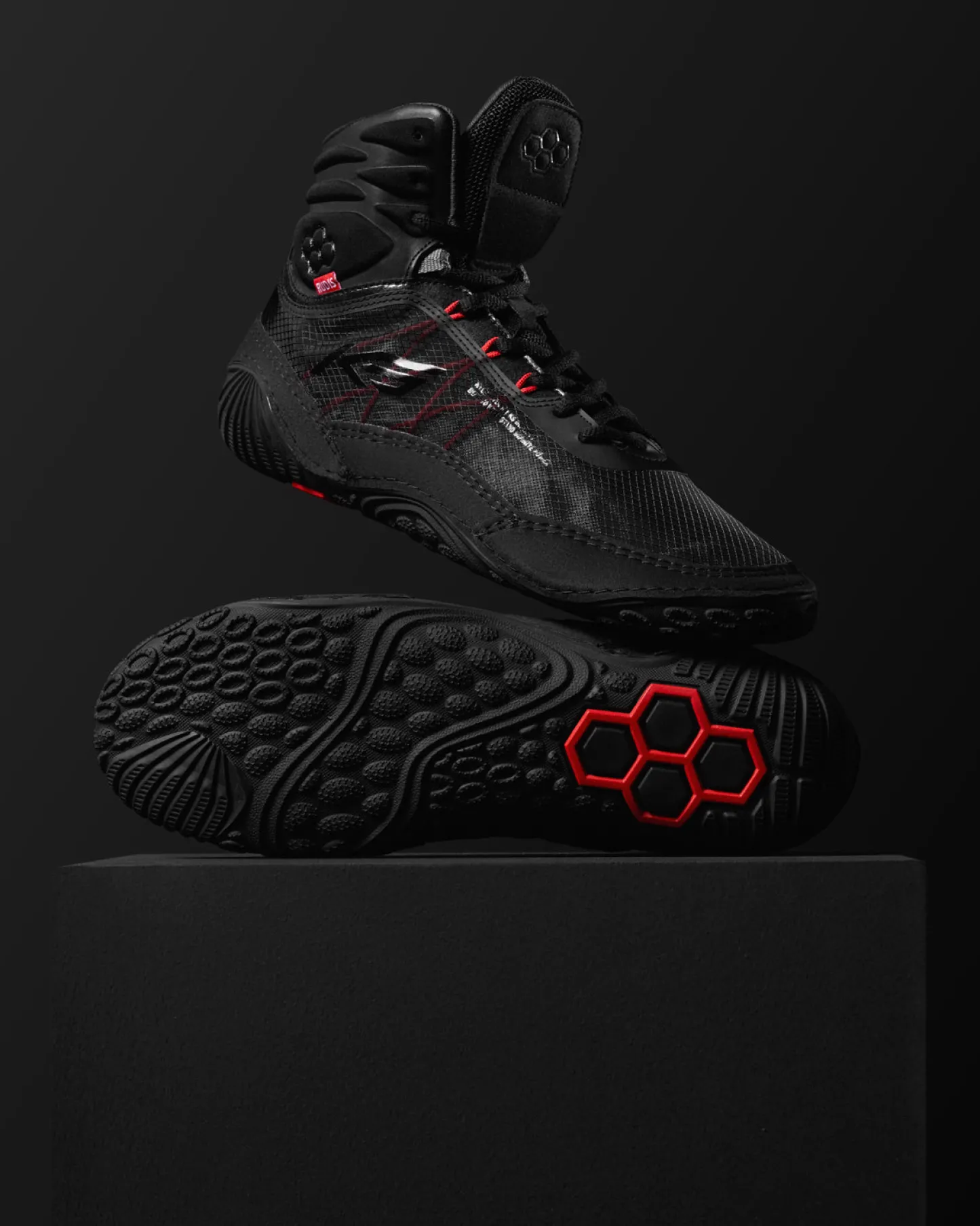 Wrestling Shoes|Wrestling Shoes>RUDIS KS Infinity Edge Adult Wrestling Shoes - Carbon Black