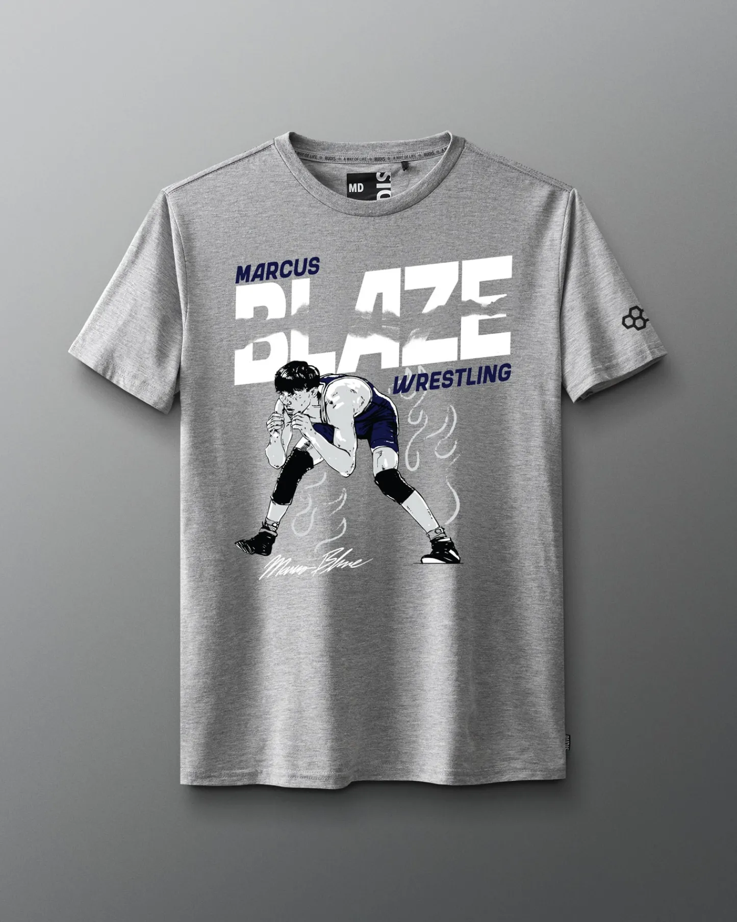 Shirts & Tees|Shirts & Tees>RUDIS Marcus Blaze Elite Super Soft T-Shirt Athletic Gray