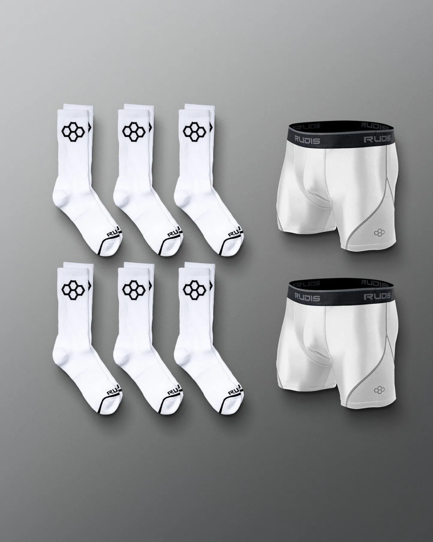 Socks & Underwear>RUDIS Men's Essentials Bundle - White