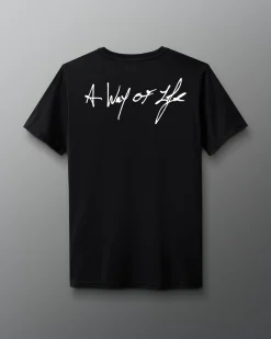 Shirts & Tees|Shirts & Tees>RUDIS Motto Scripted T-Shirt Black