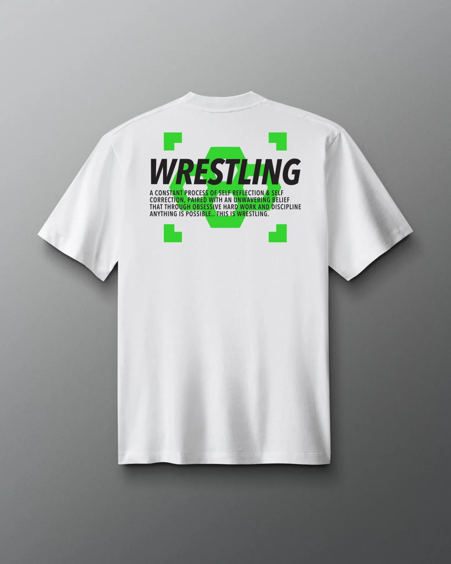 Shirts & Tees|Shirts & Tees>RUDIS Neon Wrestling Hex Heavyweight T-Shirt